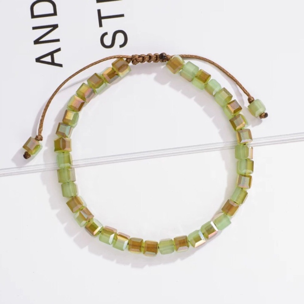 ⚡️2 for $15 Glass Crystal Stone Beaded Bracelet - Picture 2 of 4
